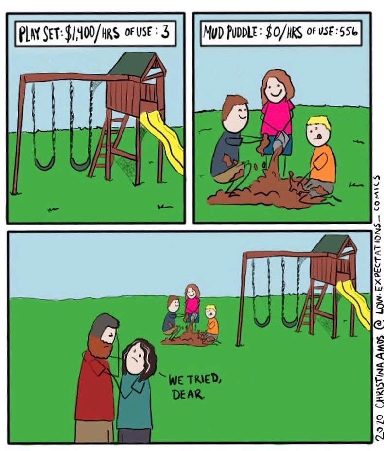 mud toys outdoor play swing slide